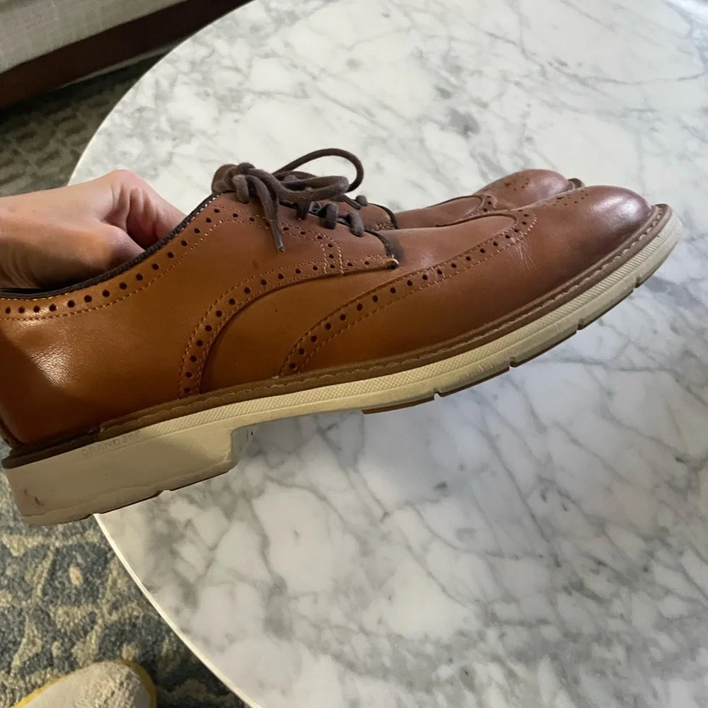 Cole Haan Men's Brown Wingtip Dress Shoes size 10